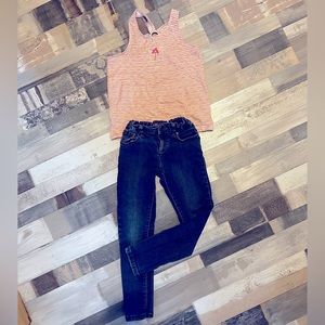 Cute jeans and cami for girl
